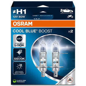 Osram 62150CBB LED look halogen bulbs 2 pack package