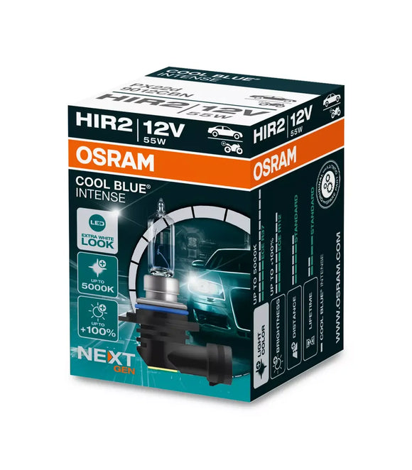 Osram Cool Blue Intense (NEXT GEN) HIR2 Halogenlampen 9012CBN | Einzelpackung