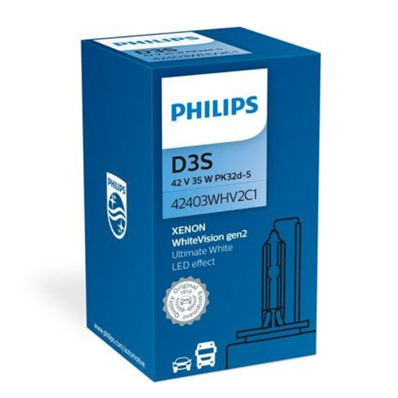 Philips WhiteVision Gen2 D3S xenonlamp | helderder en witter licht | 42403WHV2C1