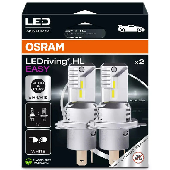 Osram H4 Led halogen replacement easy installation 64193DWESY bulb