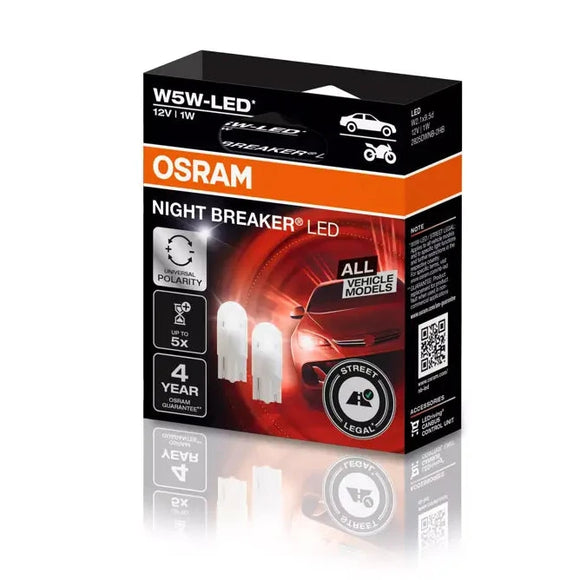 Osram NIGHT BREAKER LED - T10 W5W - straatlegaal - 2825DWNB