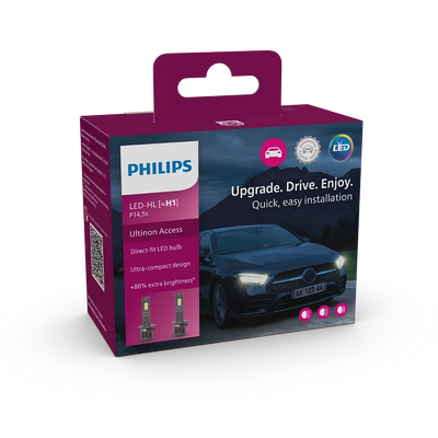 Philips Ultinon Access H1 LED Easy to install halogen replacement H1 LED duo package