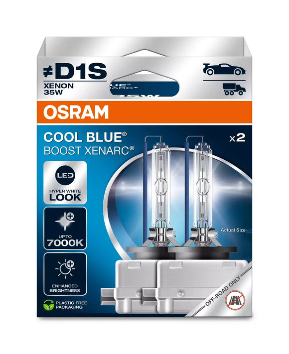 Ampoules Osram Cool Blue Boost D1S Xénon HID | 66140CBB-HCB