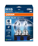 Ampoules halogènes Osram Cool Blue Intense (NEXT GEN) H15 |64176CBN-HCB-1