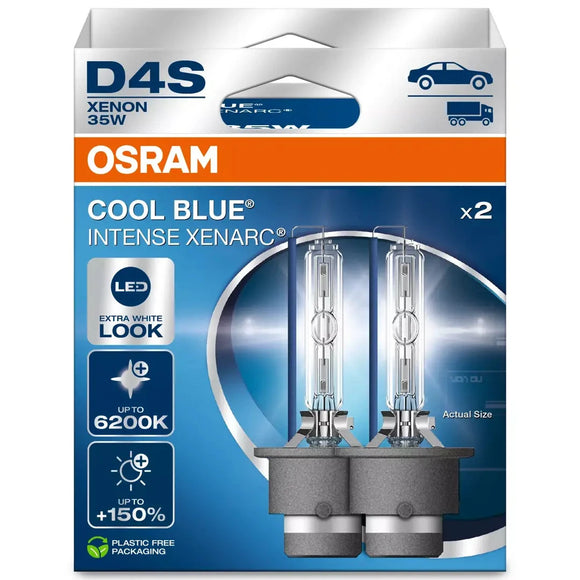 Osram cool blue intense CBI CBN D4S HID Xenon bulbs 66440CBN 2 pack