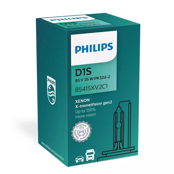 Philips X-tremeVision +150% Ampoule xénon Gen2 D1S | rendement lumineux élevé | 85415XV2C1