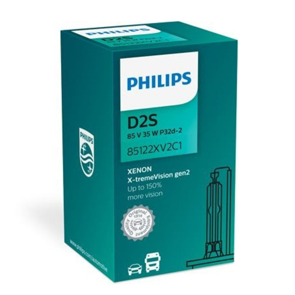 Philips X-tremeVision +150% Gen2 D2S xenon bulb | high light output | 85122XV2C1