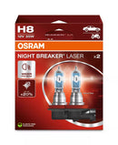 Osram Night Breaker Laser H8 halogen upgrade bulbs | 64212NL-2HB | 2 pack-1