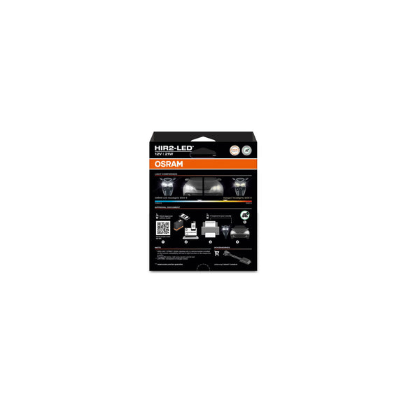 Osram NIGHT BREAKER® HIR2 LED SMART Umrüstset für Halogen – Straßenzulassung – 9012DWNBSM-2HB – 2er-Set