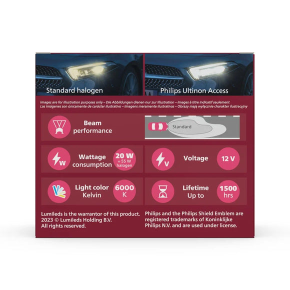 Philips LED H11 Ultinon access H11 LED upgrade lampen | 11362U2500CX